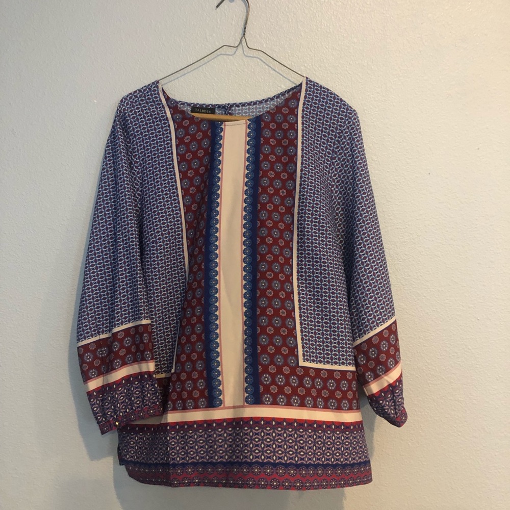 Talbots NWT 3/4 sleeve blouse